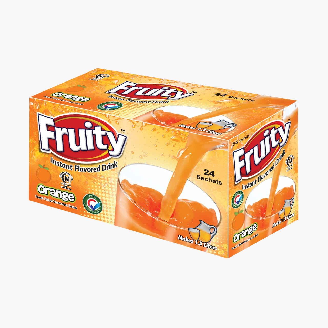 Fruity Instant Drink Orange. Box